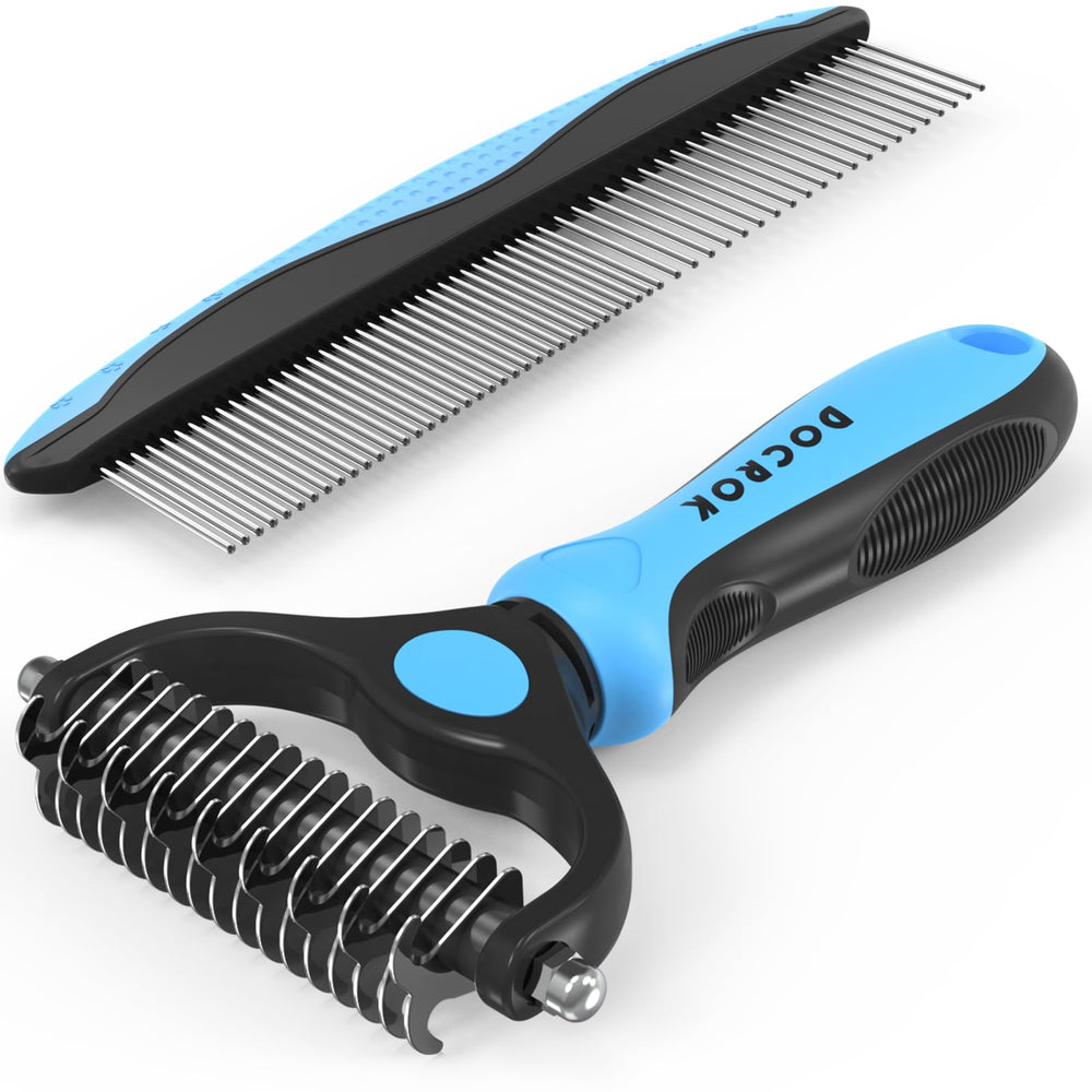 Docrok brosse démêlage bleu: démêle en douceur et réduit les nœuds.