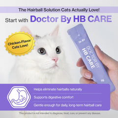 Doctor By HB Care - chat qui lèche, saveur poulet appréciée.
