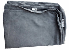 Dogbed4less couverture extérieure suede gris 55x47x4 pouces, facile a nettoyer.