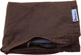 Housse Dogbed4less denim chocolat, extérieur durable pour le confort quotidien.