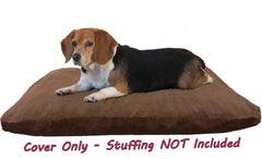 Housse denim marron Dogbed4less, idéale pour DIY lit pour chien.