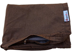 Housse denim remplacement 41x27x4 Dogbed4less, facile à nettoyer et changer.
