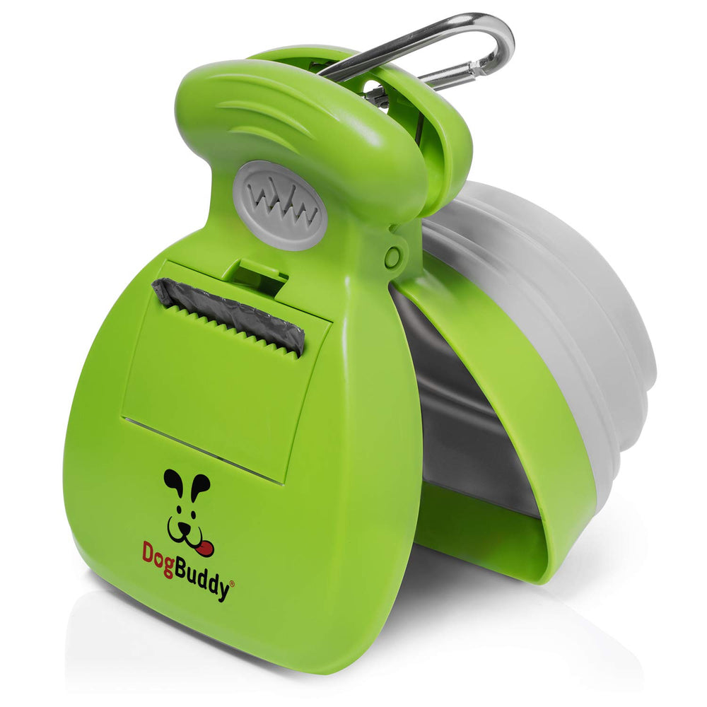 DogBuddy ramasse-crottes portable pour un ramassage rapide et propre lors des promenades.