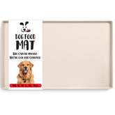 DogBuddy tapis-nourriture-chien-anti-glisse; bol en place et sols propres.