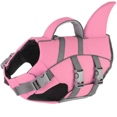 Dogcheer gilet de sauvetage chien, design fin-requin, visibilité accrue en eau.