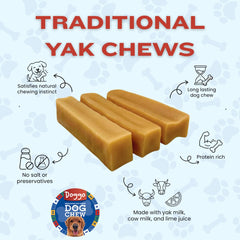 Doggo Dog Chew, os de yak durable pour chiens agressifs