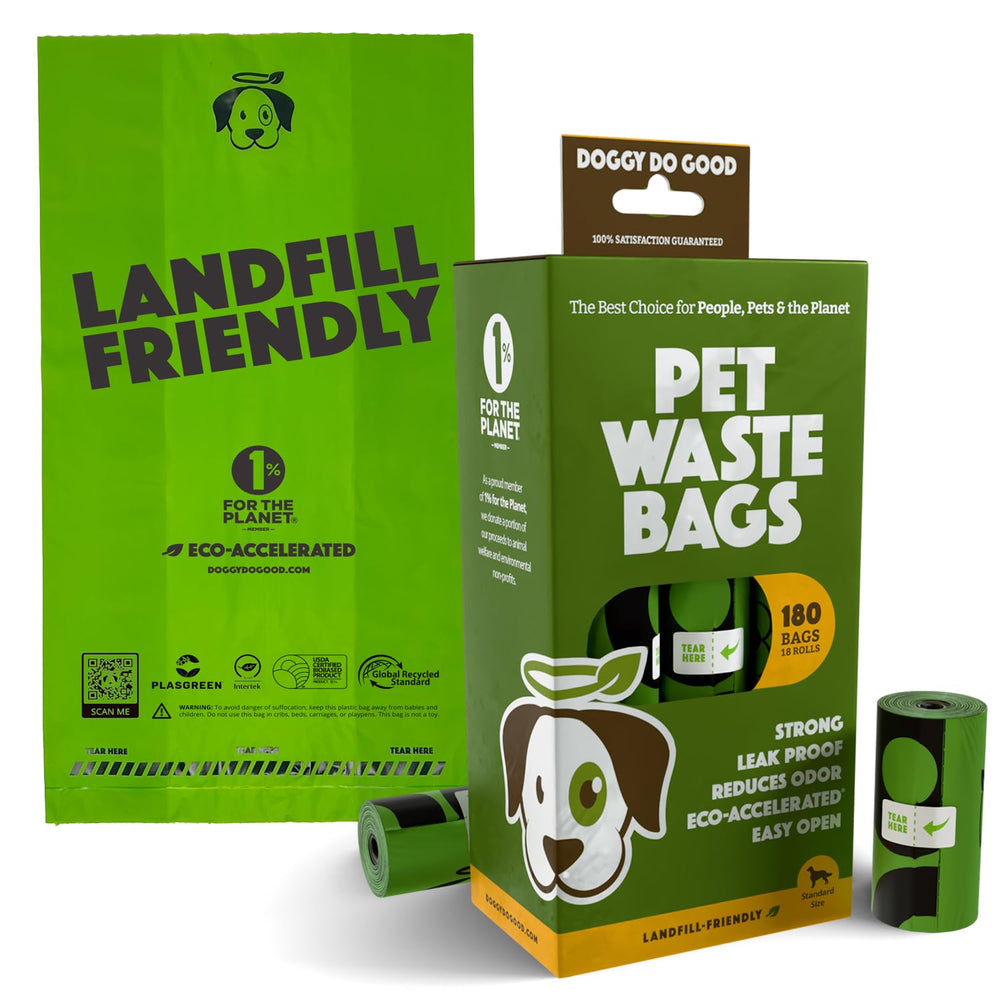 Sacs Doggy Do Good pour chien, 180 pièces, faciles à utiliser et fiables.