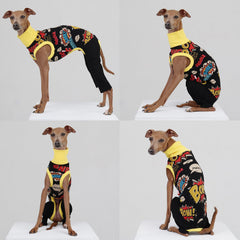 Doggystar nœud noir et couture soignée pour le style