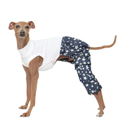 Doggystar pantalon cargo pour lévrier italien, confort et style lors des balades.