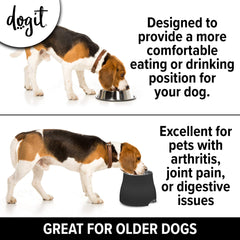 Bol Dogit élevé pour grande taille, usage quotidien pratique et confortable.