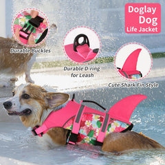 Doglay gilet sauvetage chien avec anse de secours pour secourir facilement