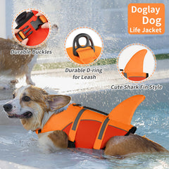 Doglay gilet sauvetage chien à boucles rapides pour mise en place facile