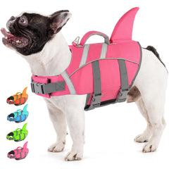 Doglay gilet sauvetage chien avec nageoire Requin pour meilleure visibilité en eau