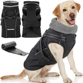 Doglay veste hiver 2 en 1 avec harnais intégré pour promenades confortables et en sécurité