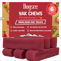 Dogsee fraise – emballage clair, friandises dentaires faciles à offrir