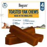 Dogsee Toasted Fromage Yak – bouchée dentaires grande taille pour mâcher longtemps.