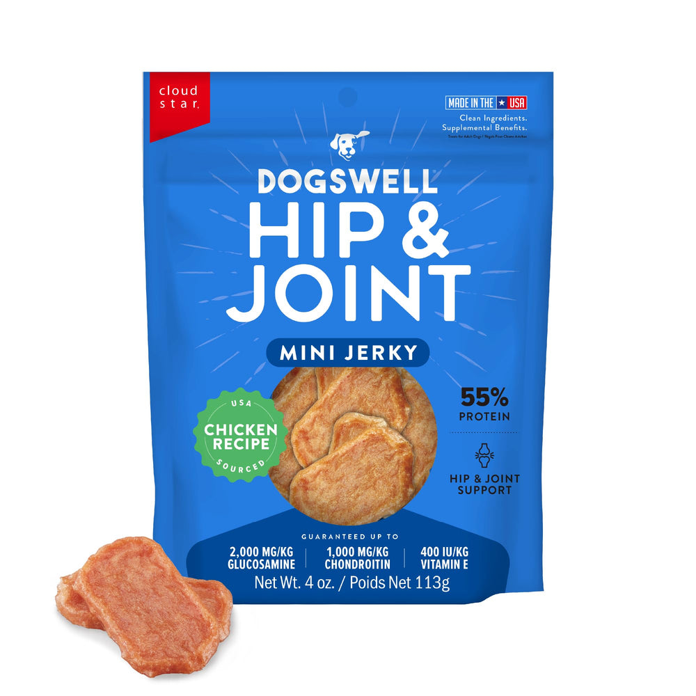 DOGSWELL friandise mini pour hanches dans l'emballage pratique.