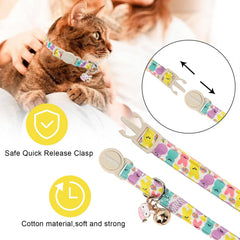 Collier DOGWONG pour chat avec boucle de sécurité et libération.