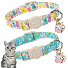 Collier DOGWONG pour chat, paques 2-pack, variation de style pour votre félin.