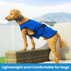 DOGZSTUFF tissu microfibre évaporatif, prolonge le confort après la baignade.