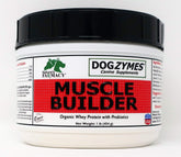Dogzymes Muscle Builder – poudre: soutien musculaire pour chiens actifs et seniors.