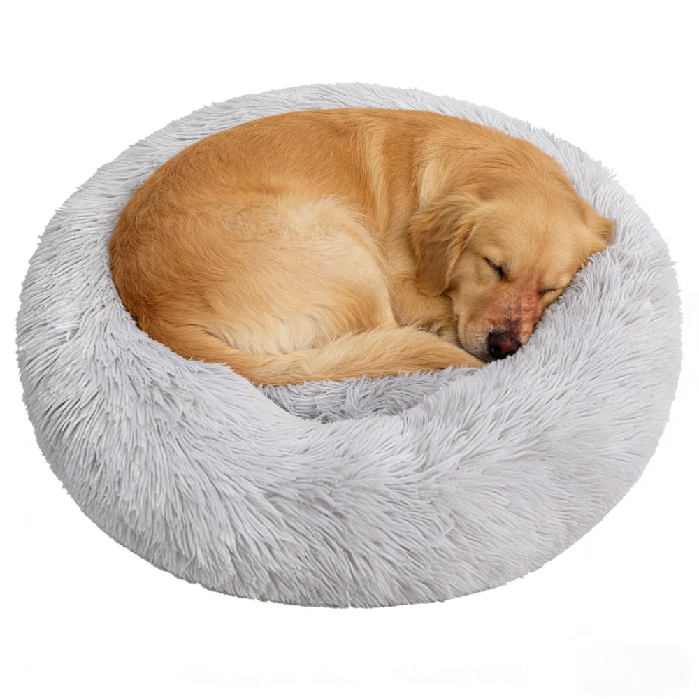 Doimier lit-donut-chien-grand-confort : surface pelucheuse pour un repos apaisé.