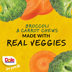 Biscuits canins Dole saveur brocoli-carotte, texture agréable pour goûter et entraînement