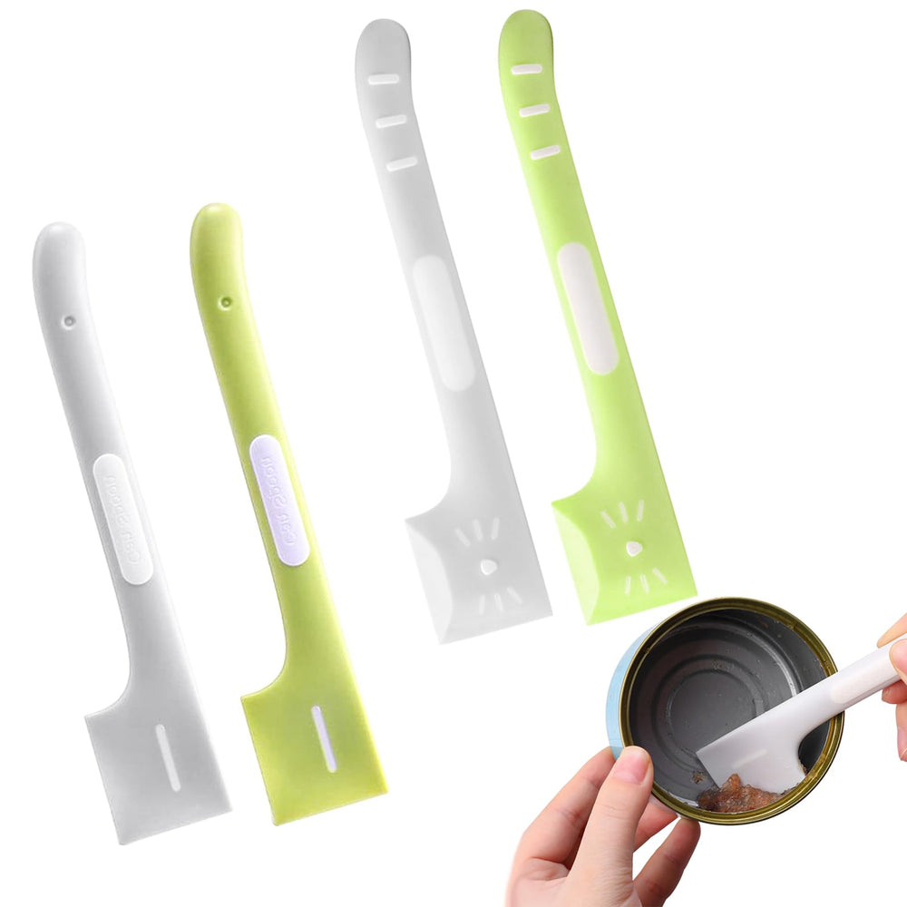 Cuillères DonLeeving pour conserve en vert et gris, pratique pour prélever la nourriture en boîte.