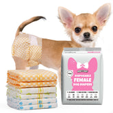 Dono couches chien femelle XXS avec indicateur d’humidité pour suivre les fuites