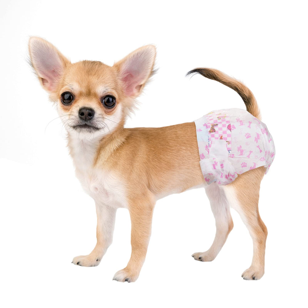 Dono couches pour chien femelle XX-Small emballage pratique et hygiénique.