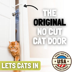 Door Buddy courroie porte chat reglable, accès facile pour le chat.
