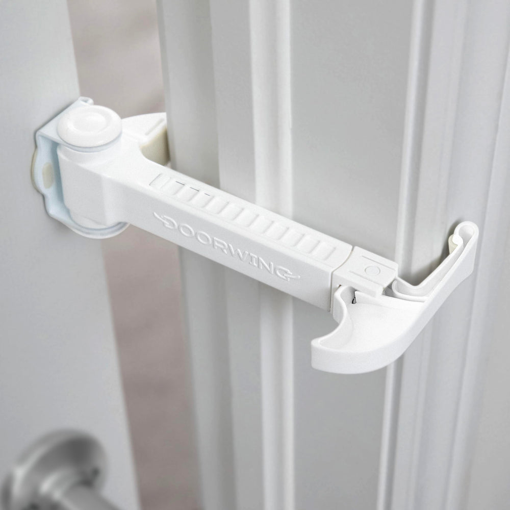 DOORWING verrou-porte-portable animaux: accès sûr sans dégâts sur la porte.