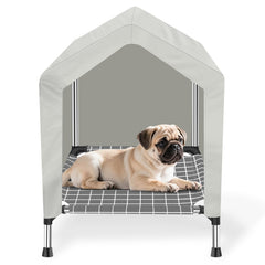 Maison Dopliv pour chien élevée, extérieure, confortable et résistante.