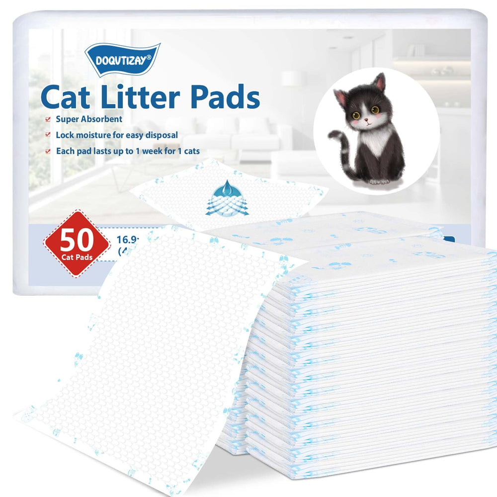 DOQVTIZAY recharges-tapis-chat-absorbants: tapis ultra absorbants pour éviter les fuites.