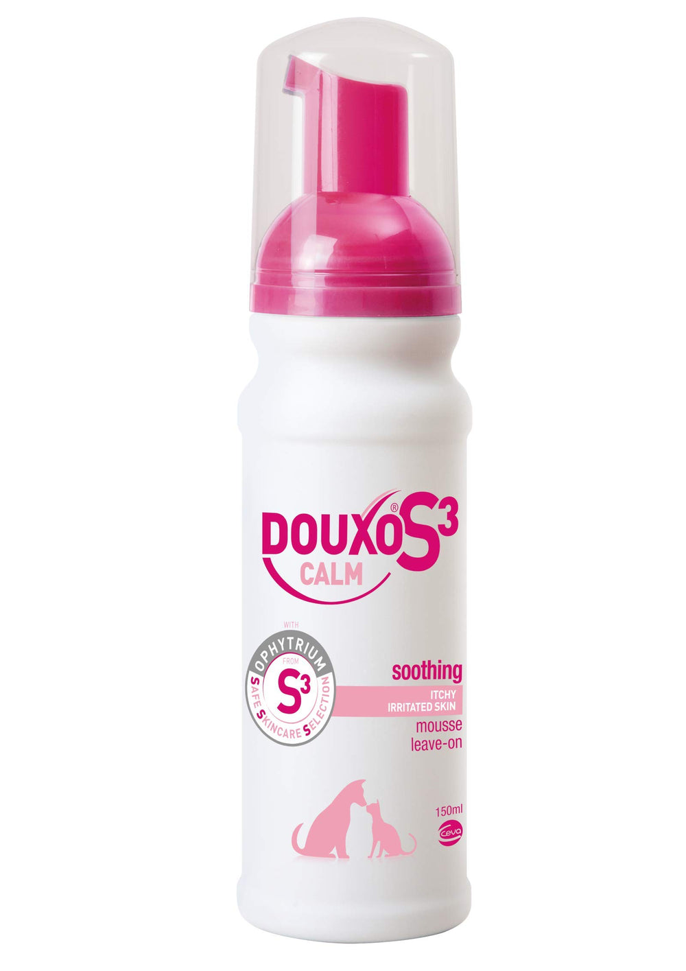 Douxo S3 Calme Mousse – apaisante pour chiens et chats.