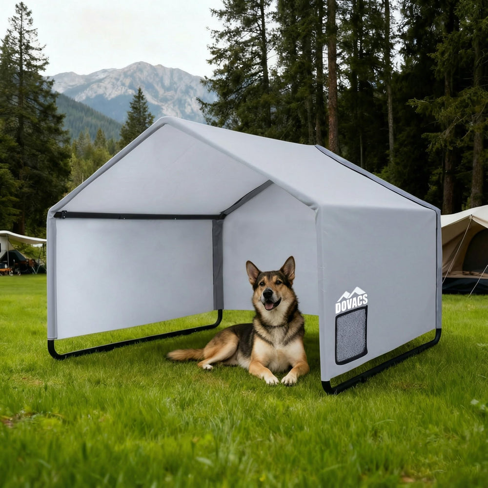 DOVACS canopée-chien-exterieur-4x4 : abri spacieux et confortable.