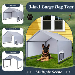 DOVACS tente-chien-impermeable-uv : protection contre pluie et soleil.