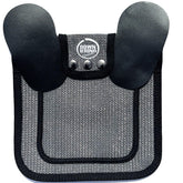 Selle DOWN UNDER OUTDOORS pour poules en maille grise avec sangles réglables.