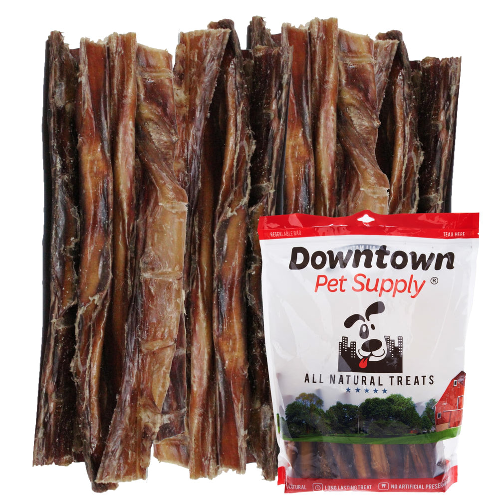 Bâton bully Downtown Pet Supply de 12 pouces, friandise naturelle longue durée pour chien