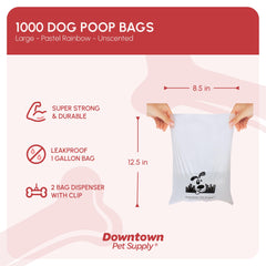Support en forme d'os Downtown Pet Supply pour laisse, rangement pratique