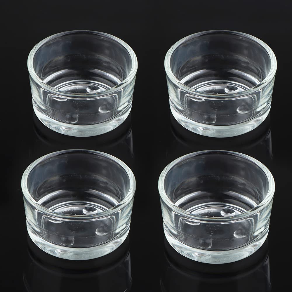 DQITJ bol-alimentation-reptile-verre: bol en verre stable pour nourriture et eau.