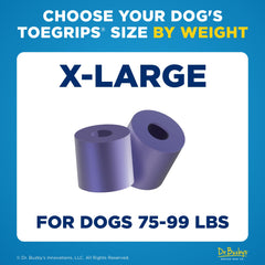ToeGrips XLarge, traction instantanée sur sol dur pour chiens