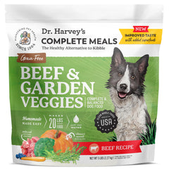 Dr. Harvey's Bœuf et légumes du jardin dans un sac, repas naturel pour chien.