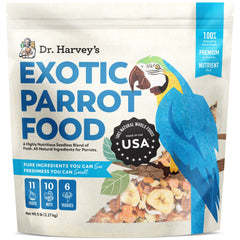 Dr. Harvey's Mélange exotique pour perroquet, bol alimentation équilibré.