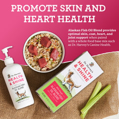 Dr. Harvey's Health & Shine: composition pollock, saumon et krill pour les oméga-3.