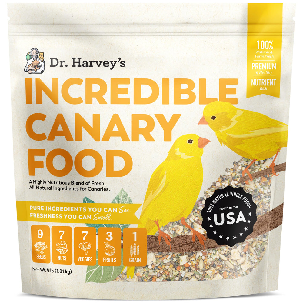 Dr. Harvey's Canari Mélange Bouteille 4 Livres : plumage vivant et nourrissant