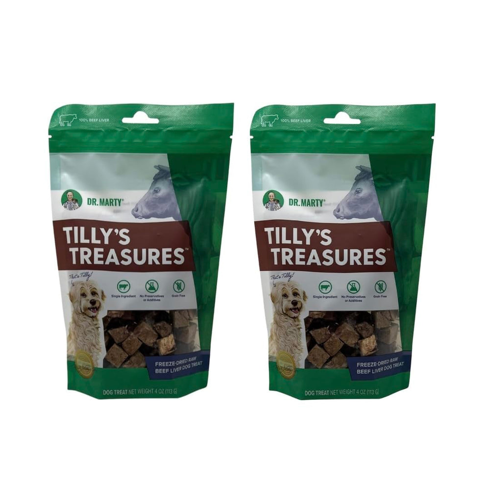 Dr. Marty Tilly's Treasures friandise foie de boeuf pour chien, récompense savoureuse