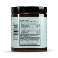 Dr. Mercola Bark & Whiskers: étiquette du produit indiquant la formule B complète.