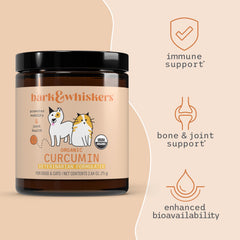 Dr. Mercola Bark & Whiskers Curcumin, particules micronisées améliorant l’absorption
