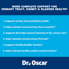 Dr Oscar tablettes canneberge-mannose, association puissante pour le confort urinaire.